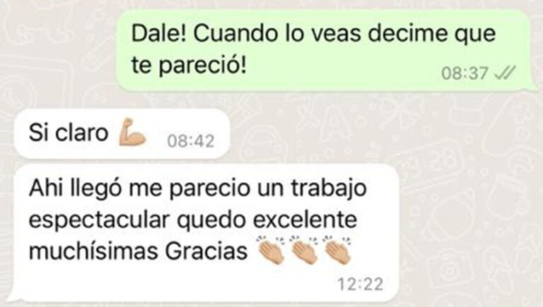 Opinión de un cliente de Chiesa Studio. Testimonio 69.