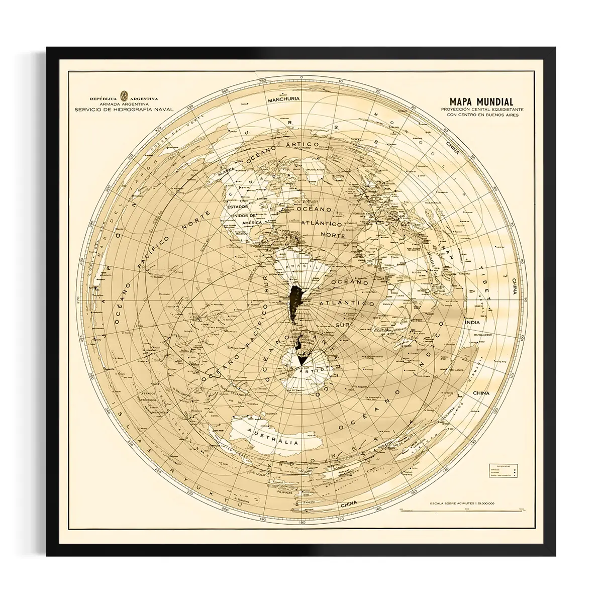 Mapa Cenital