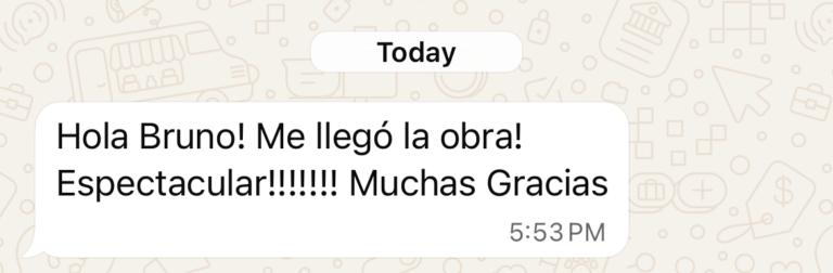 Opinión de un cliente de Chiesa Studio. Testimonio 115.