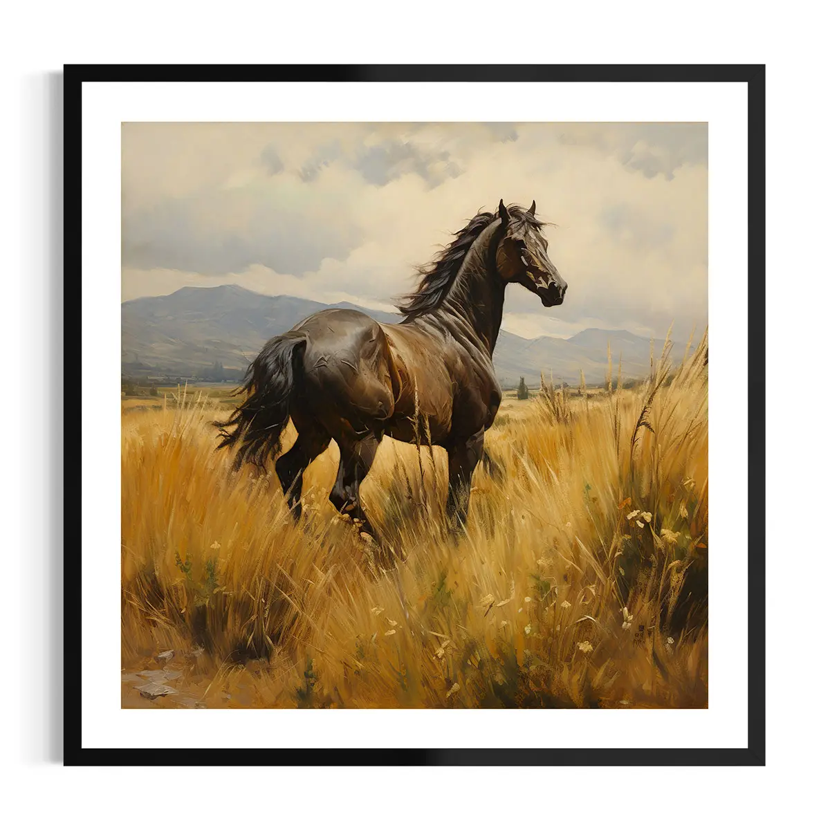 Caballo | Pradera enmarcado, foto del producto